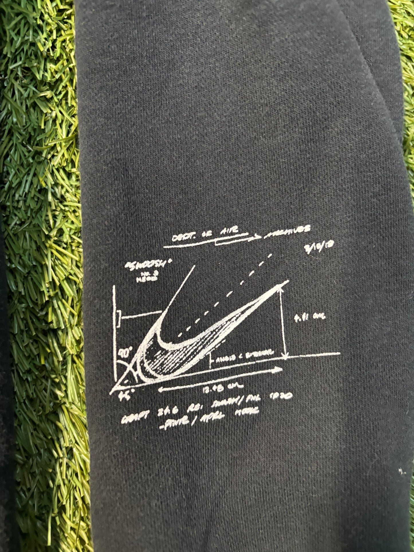 Black Big Center Swoosh Nike Hoodie Size Large