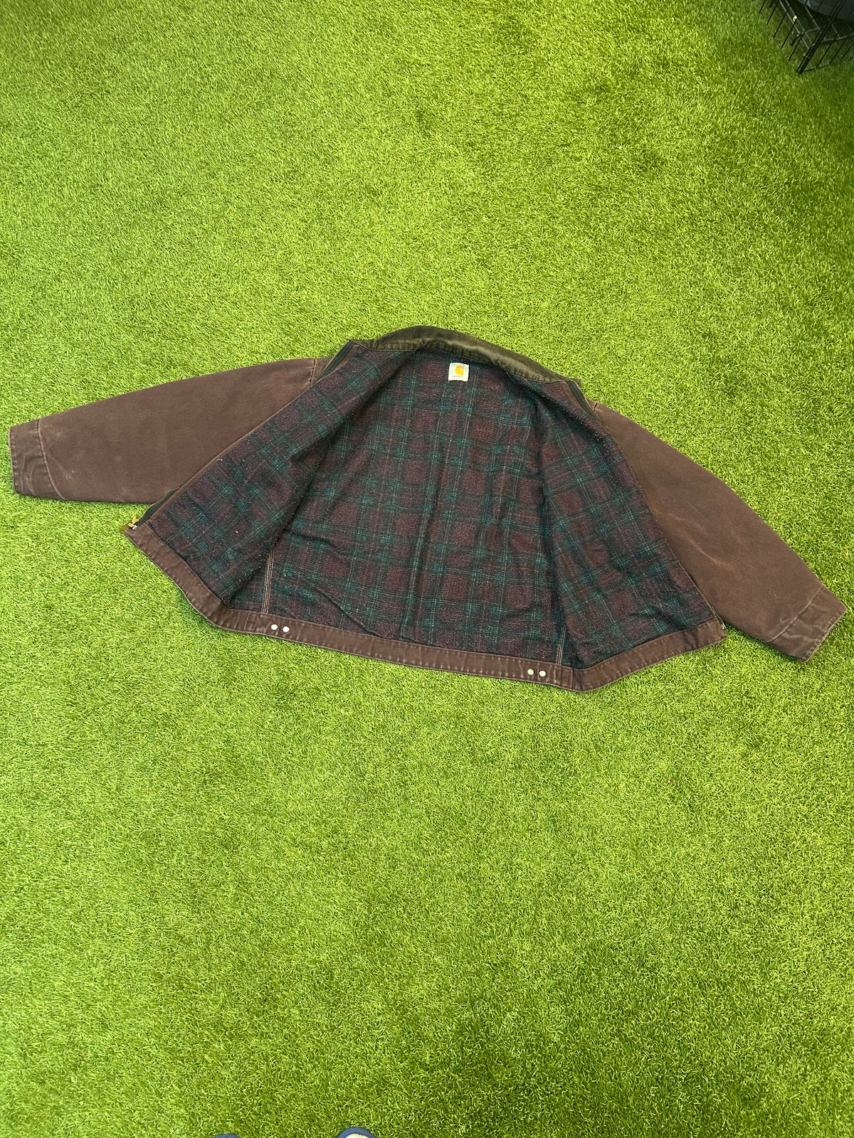 Rare Vintage J43 Light Fade Burgundy Detroit Style Carhartt Jacket