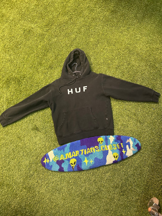 All Black Huf Hoodie