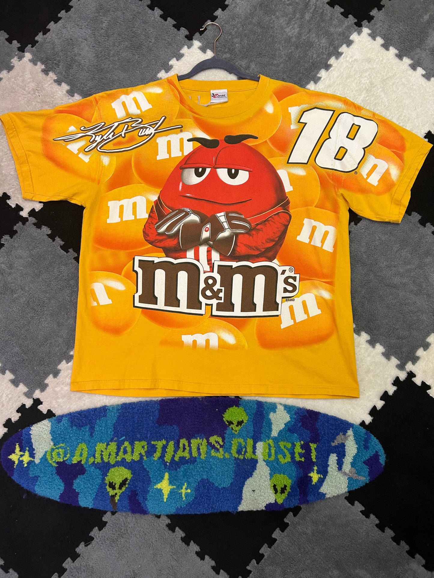 Rare Vintage 2008 AOP Kyle Bush M&M Tee