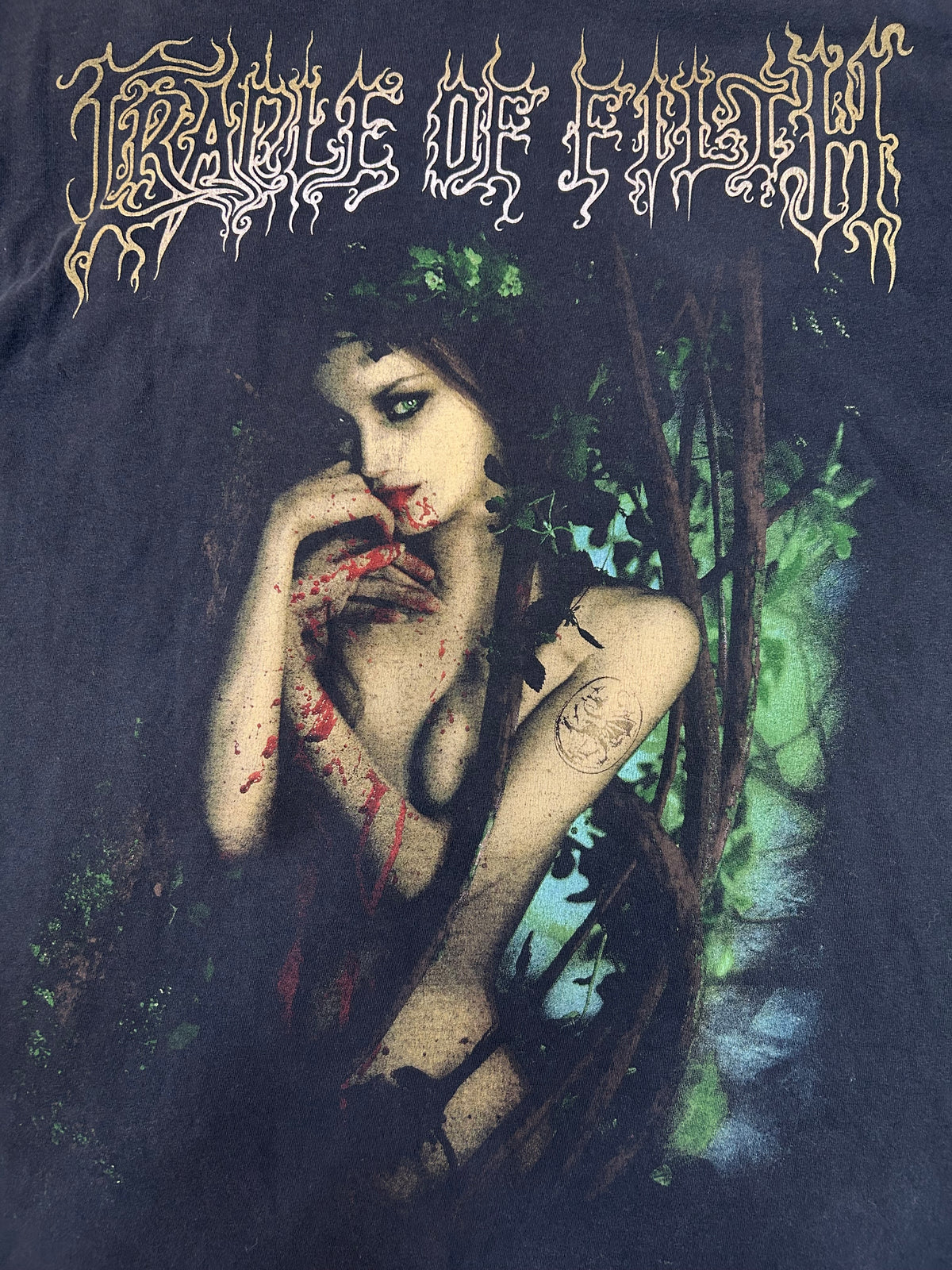 Y2K Cradle Of Filth King Of The Woods Band Tee