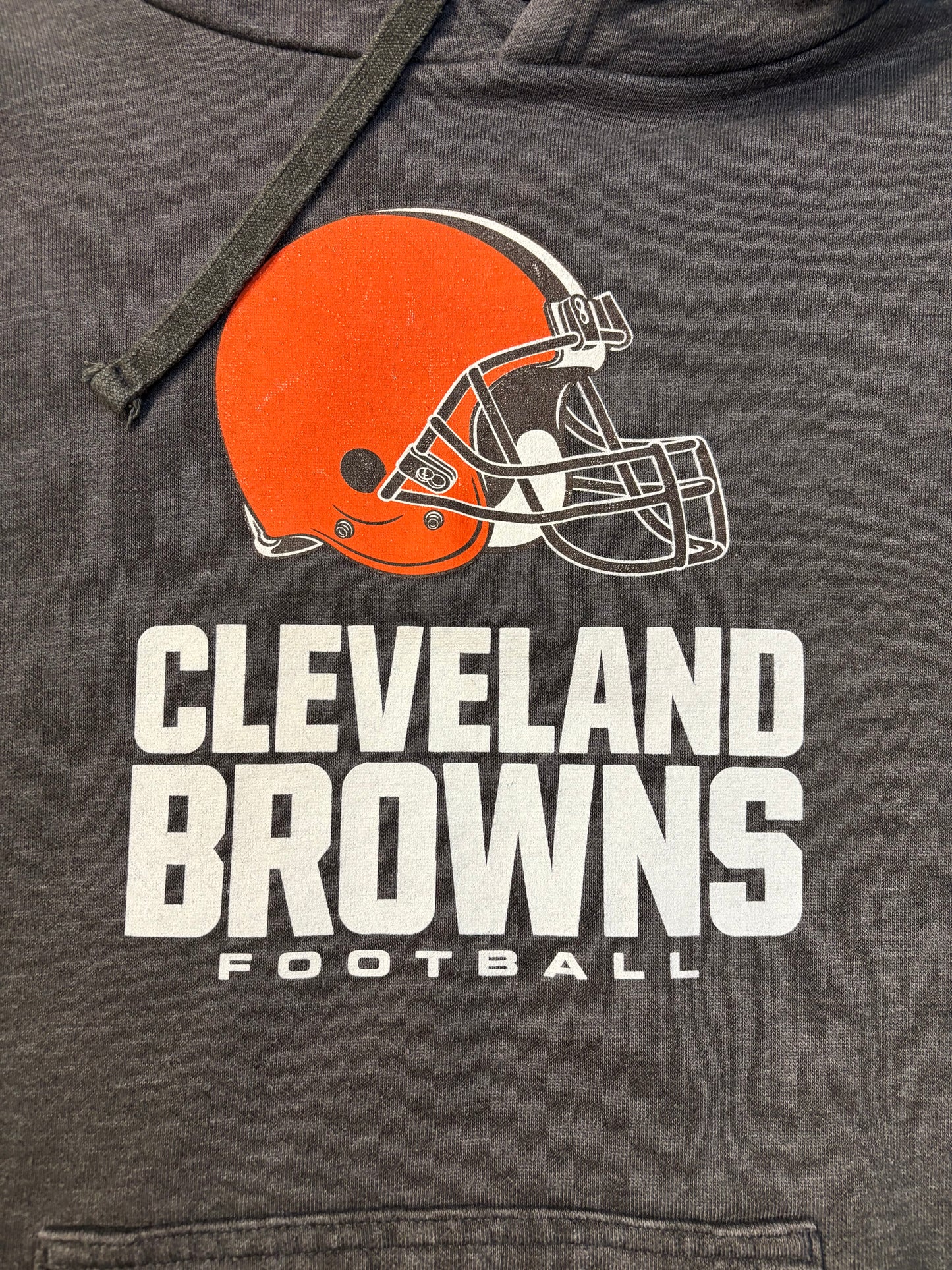 Dark Grey Cleveland Browns Majestic Hoodie Size Small