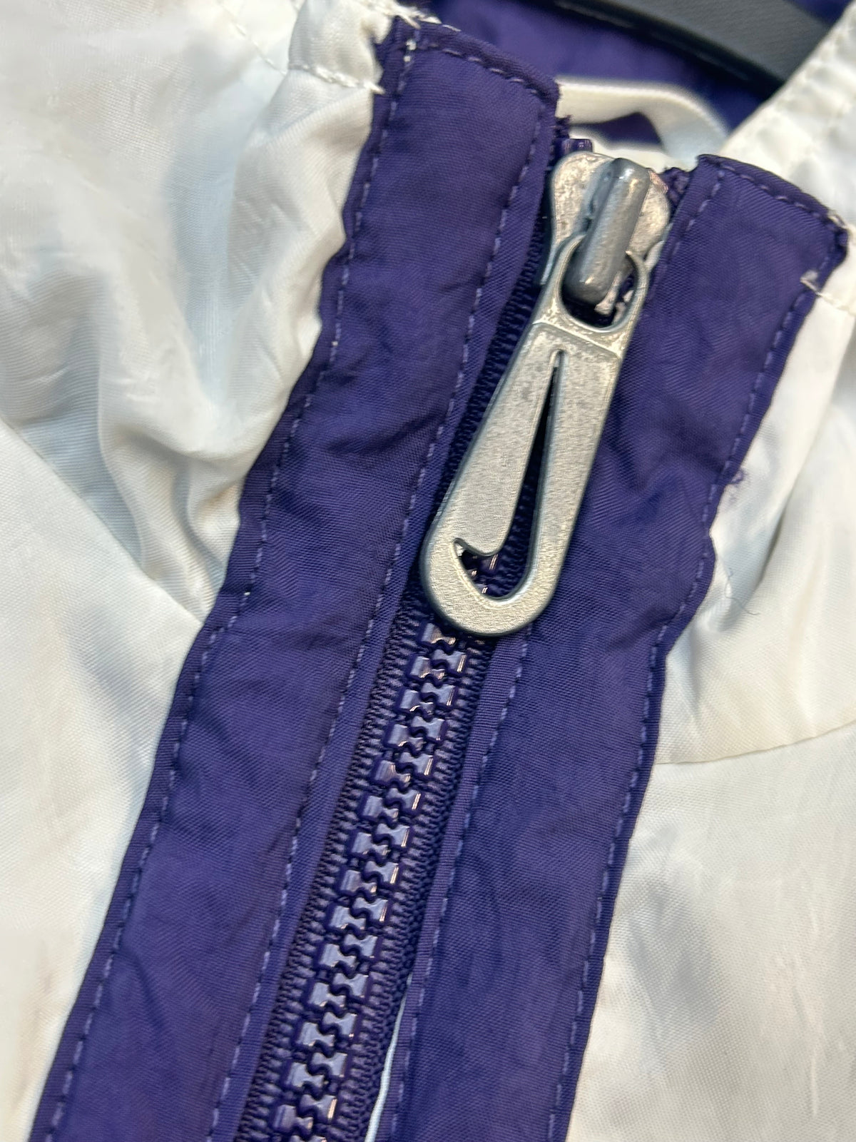 Rare Vintage 90s Nike Purple & White Track Suit W/Bottom Track Pants