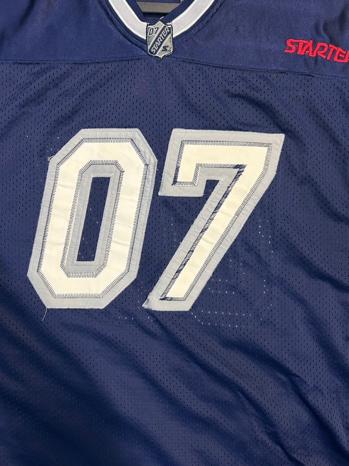 Vintage Starter #07 Blue Football Jersey