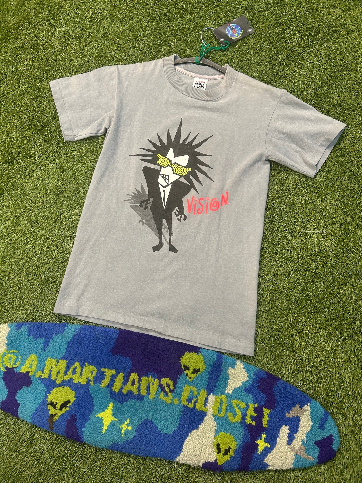 Rare Vintage 1989 Vision Streetwear Skateboard Pychos Family Tee