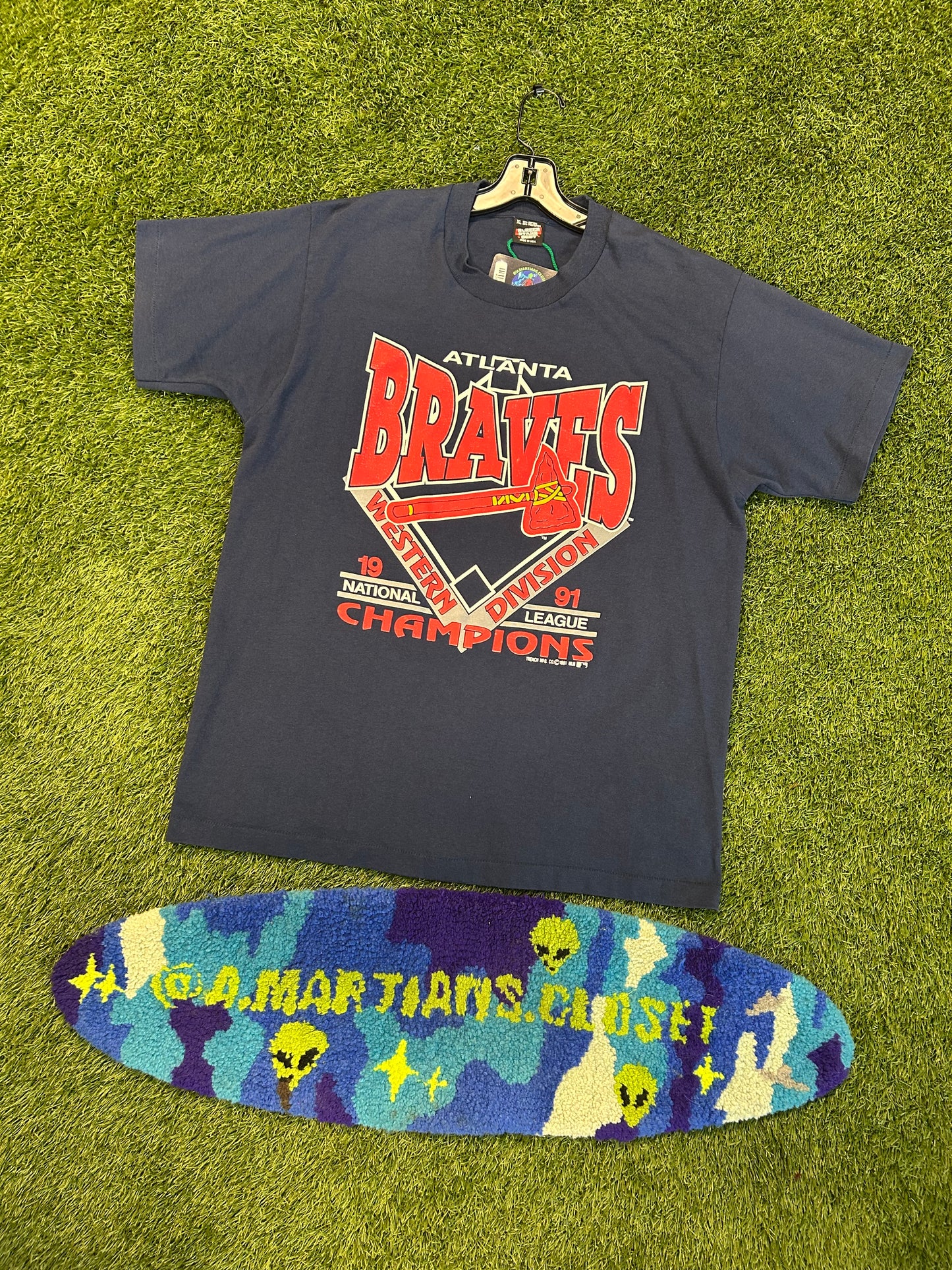 Vintage 1991 Atlanta Braves Western Division ChampionsTee