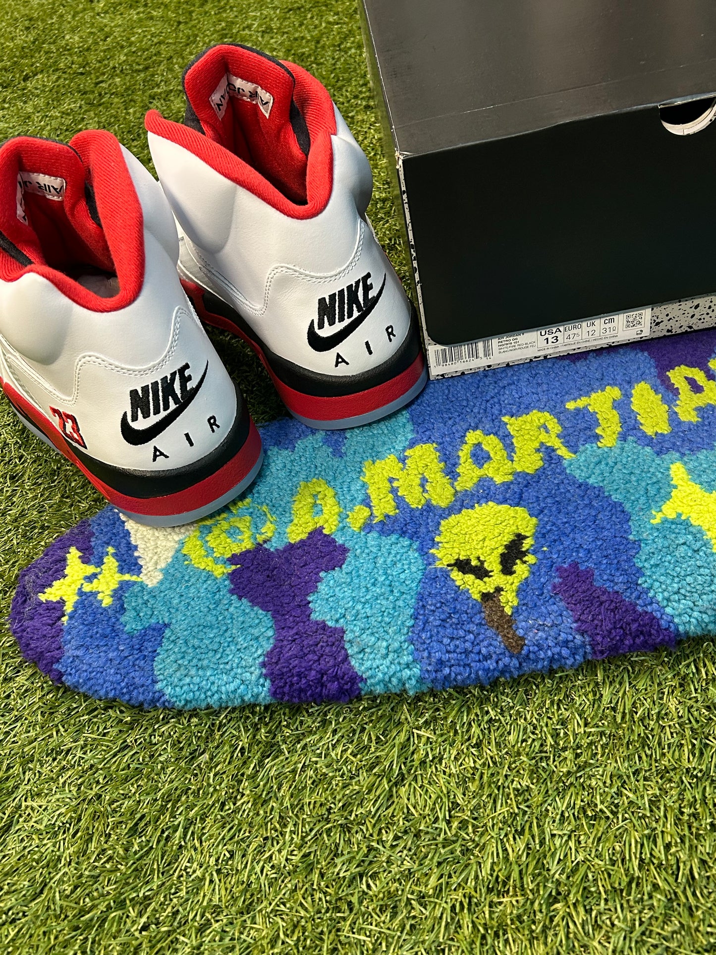 Jordan Retro 5 Fire Red Black Tongue(2025)