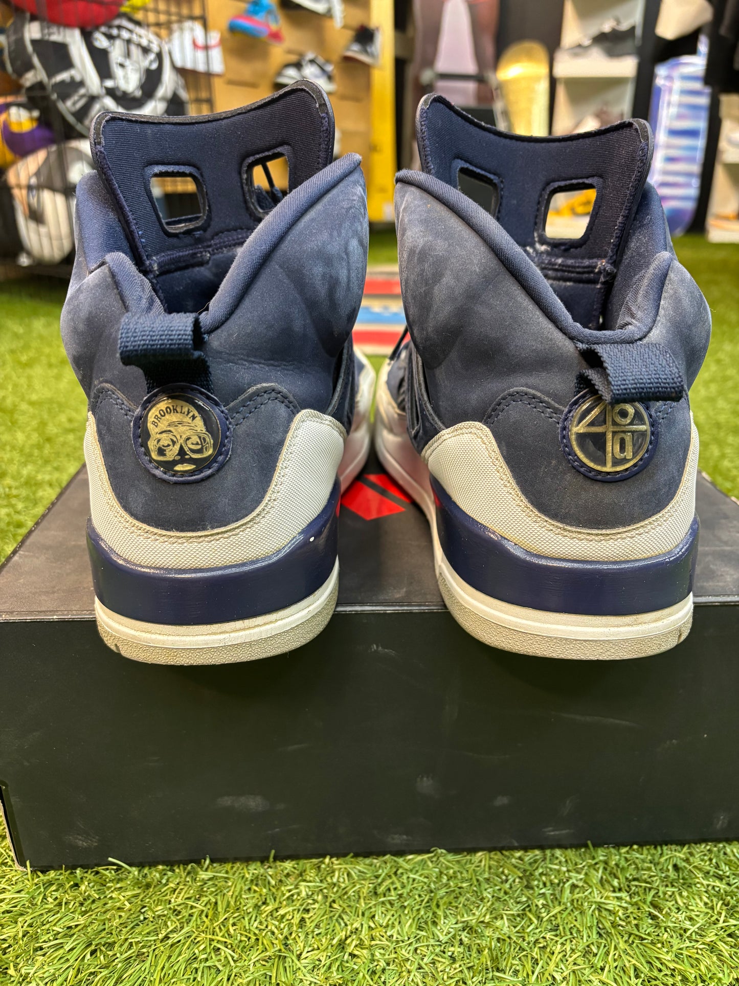 Jordan spizike navy white