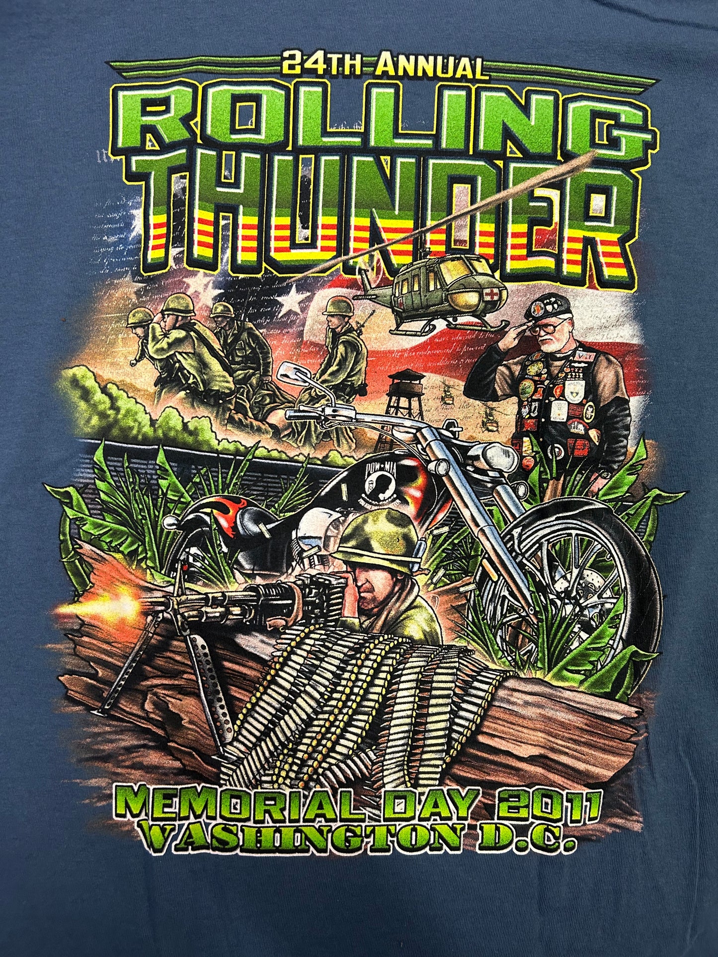 Vintage 2011 24th Annual Rolling Thunder Memorial Day Tee