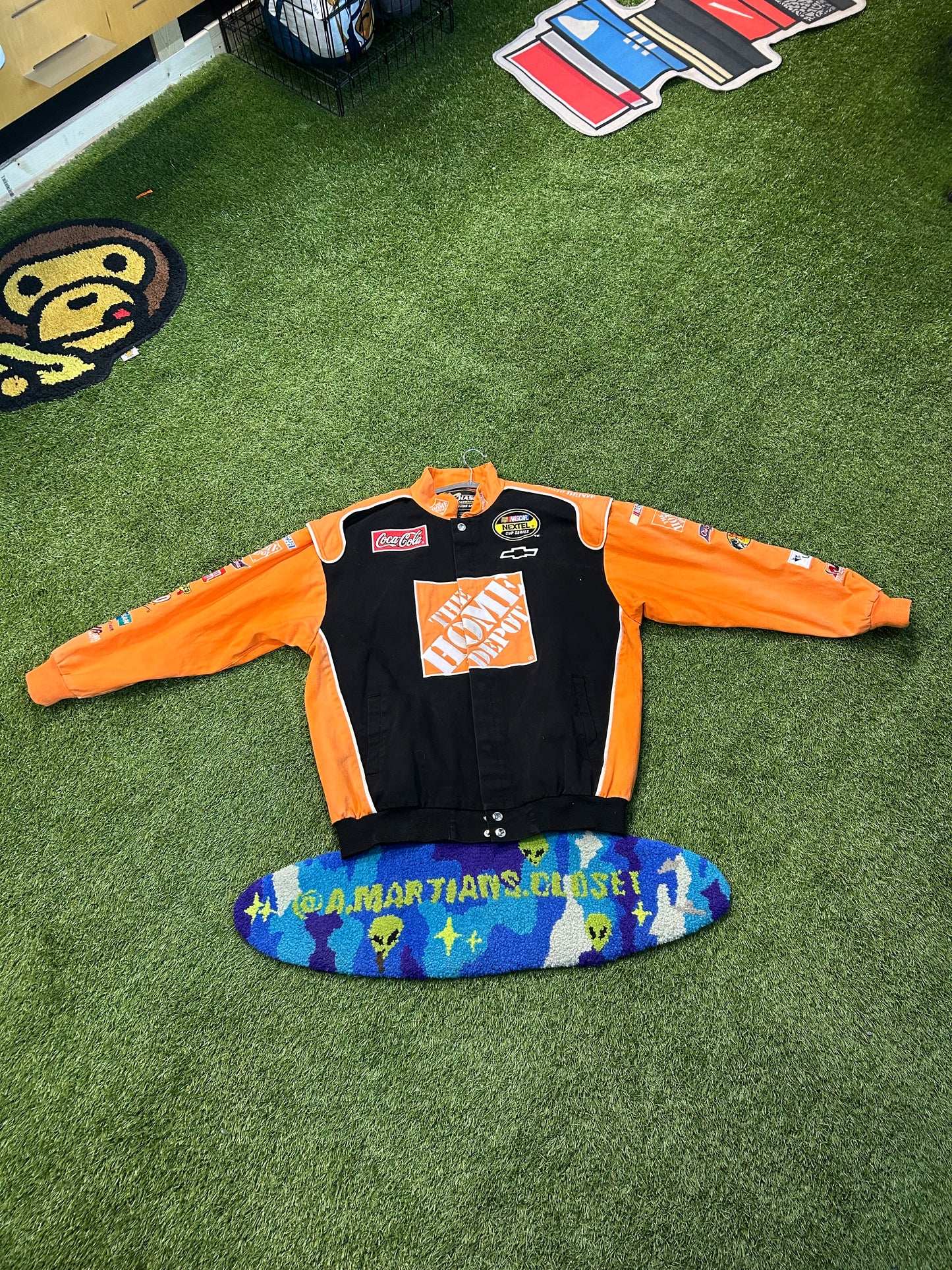 Vintage Tony Stewart #20 The Home Depot Big Patch NASCAR Jacket