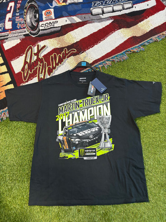 Martin Truex Jr 2017 champion Monster energy drink racing T-shirt Size 2XL Fanatics tag