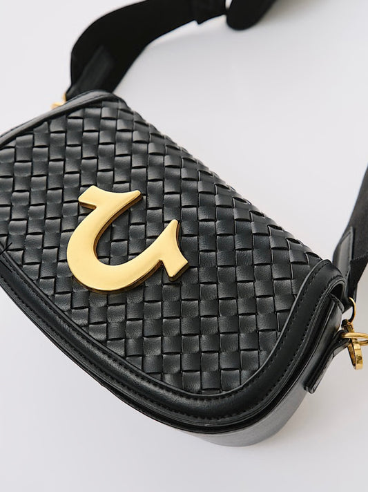 True Religion Women’s Woven Flap Bag