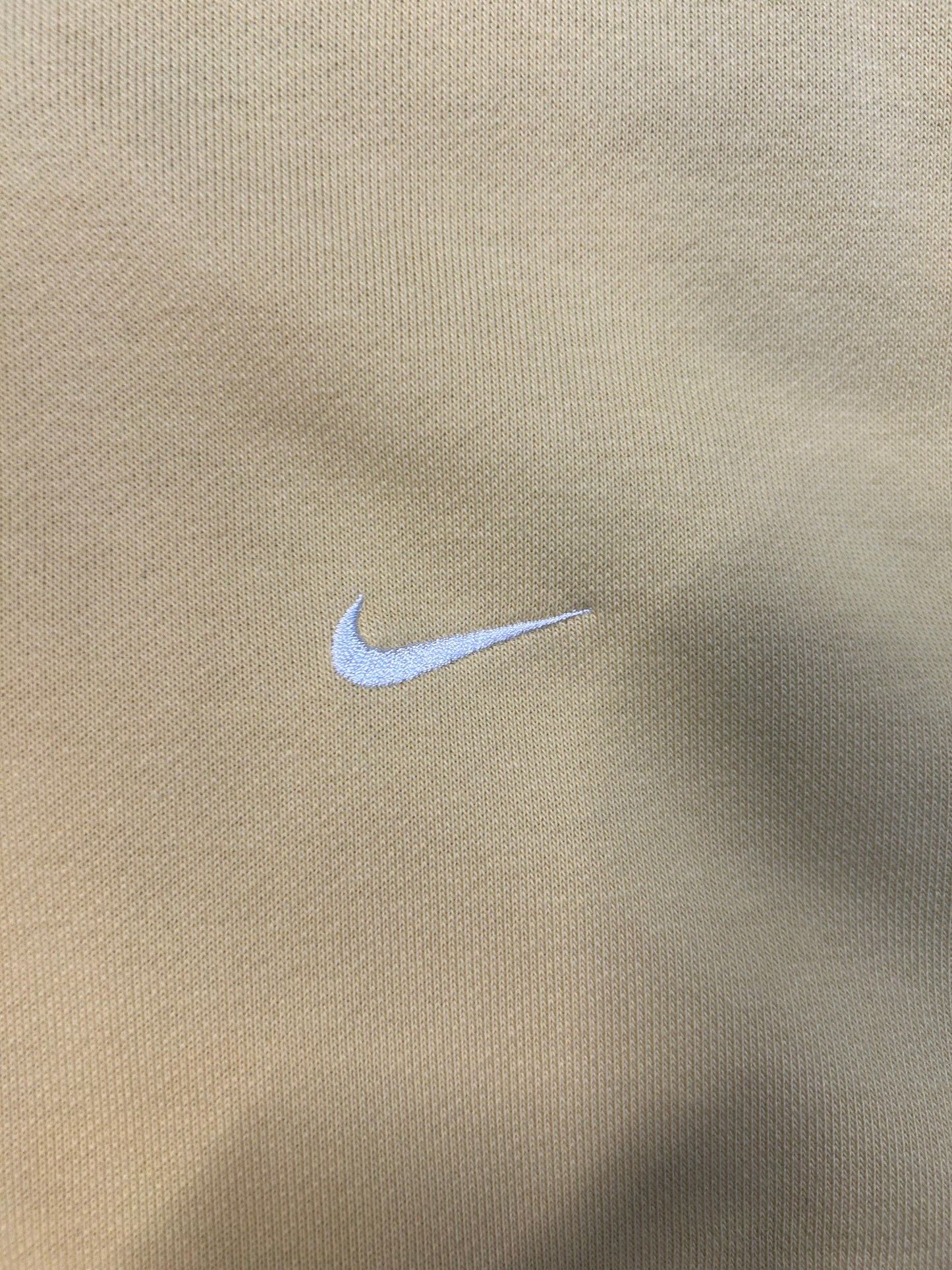 Y2K Yellow Nike Dri-FitHoodie W/Zipper Pocket