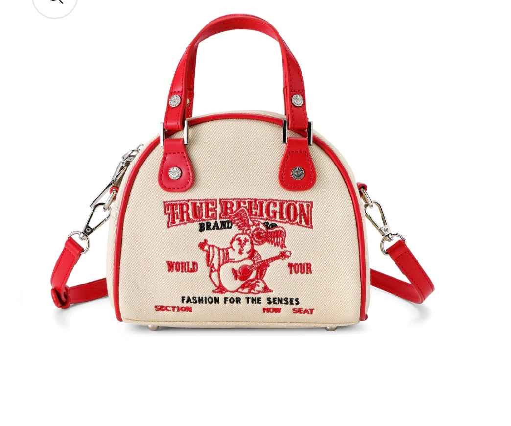 Von Dutch X True Religion Bowling Bag Cream Denim