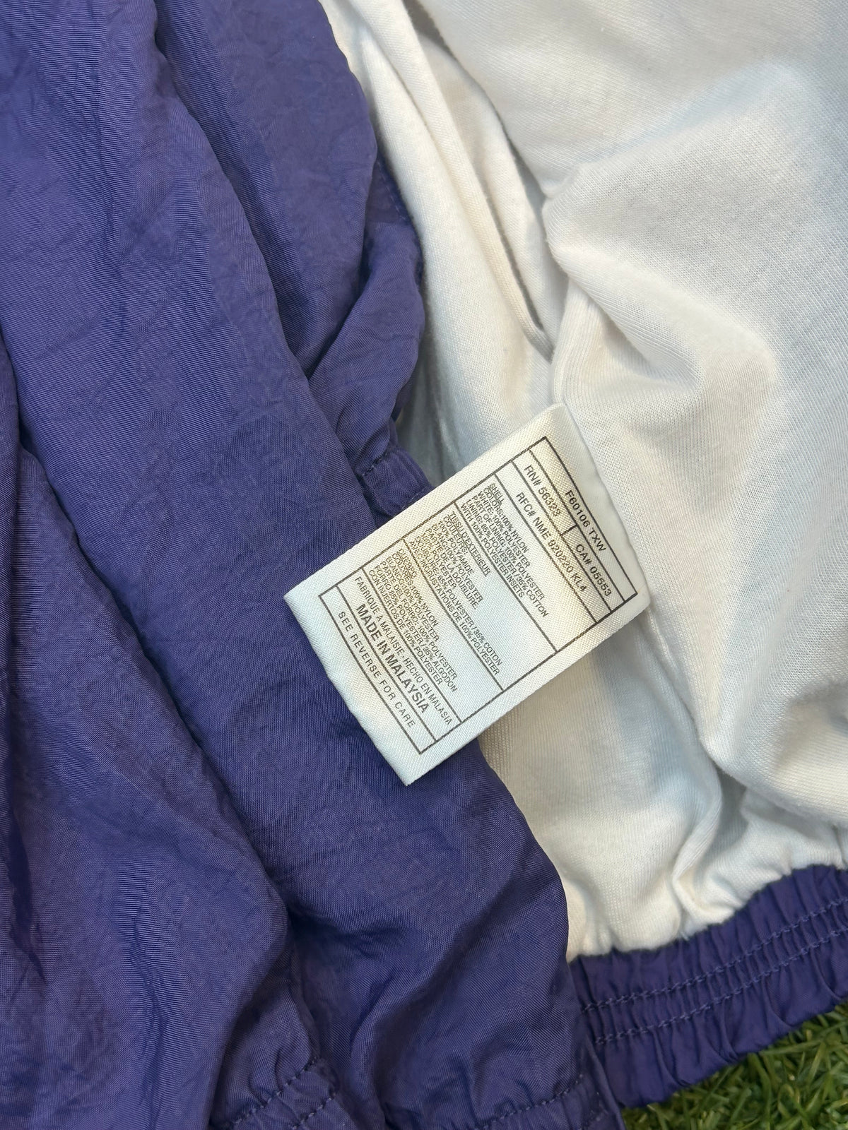 Rare Vintage 90s Nike Purple & White Track Suit W/Bottom Track Pants