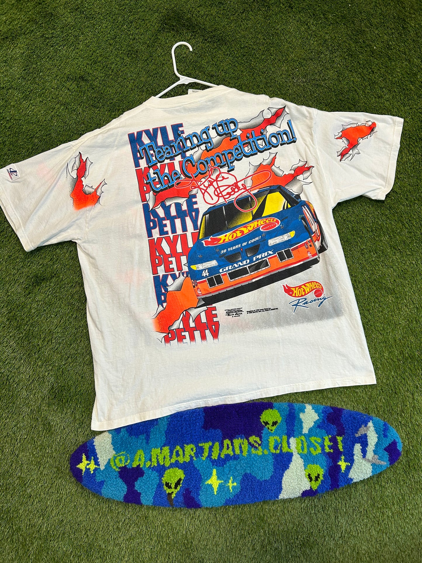 Rare Vintage 1998 Kyle Petty #44 Hot Wheels NASCAR Tee