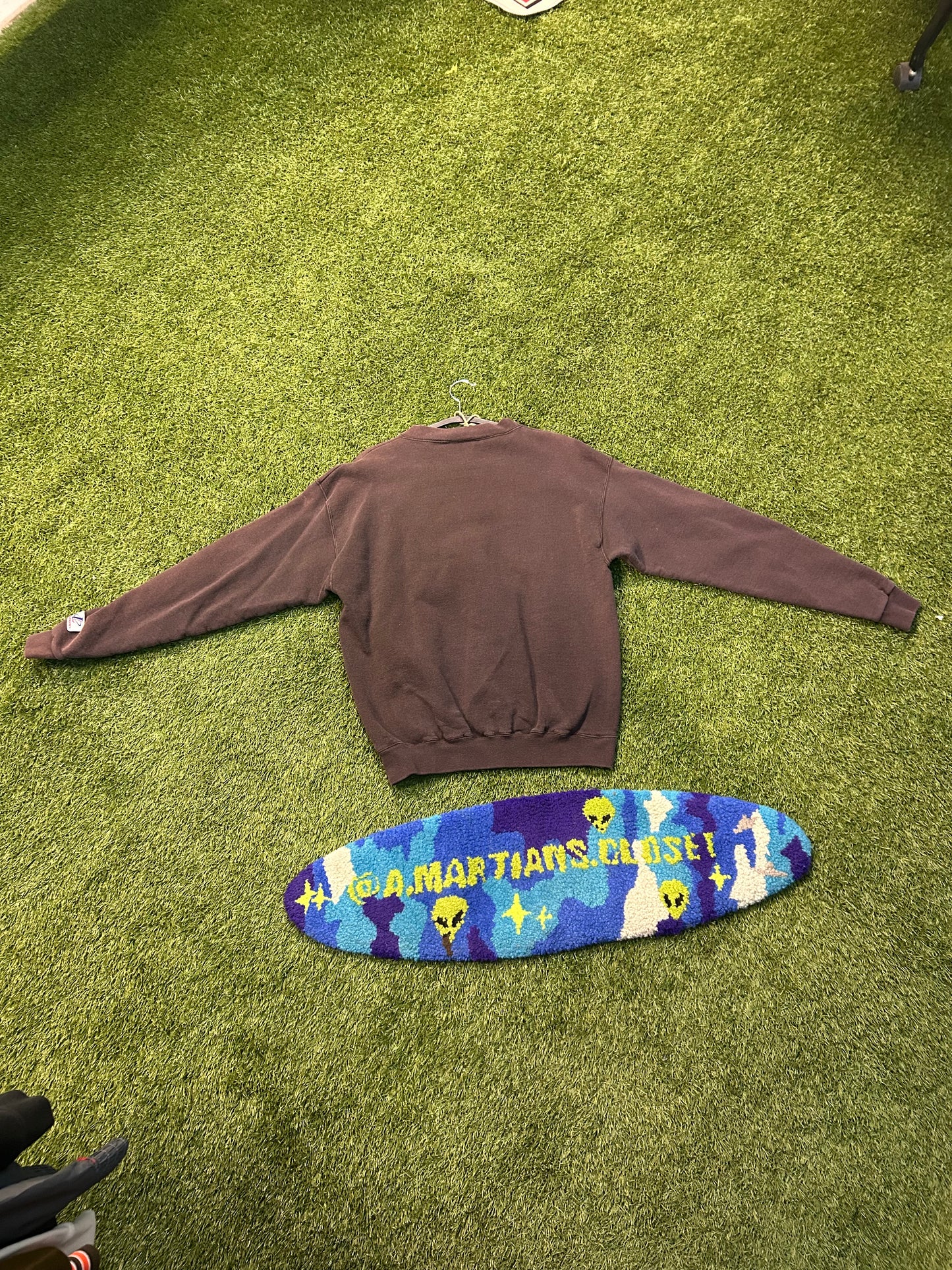 Vintage Logo Athletics Cleveland Browns EmbroideredCrewneck