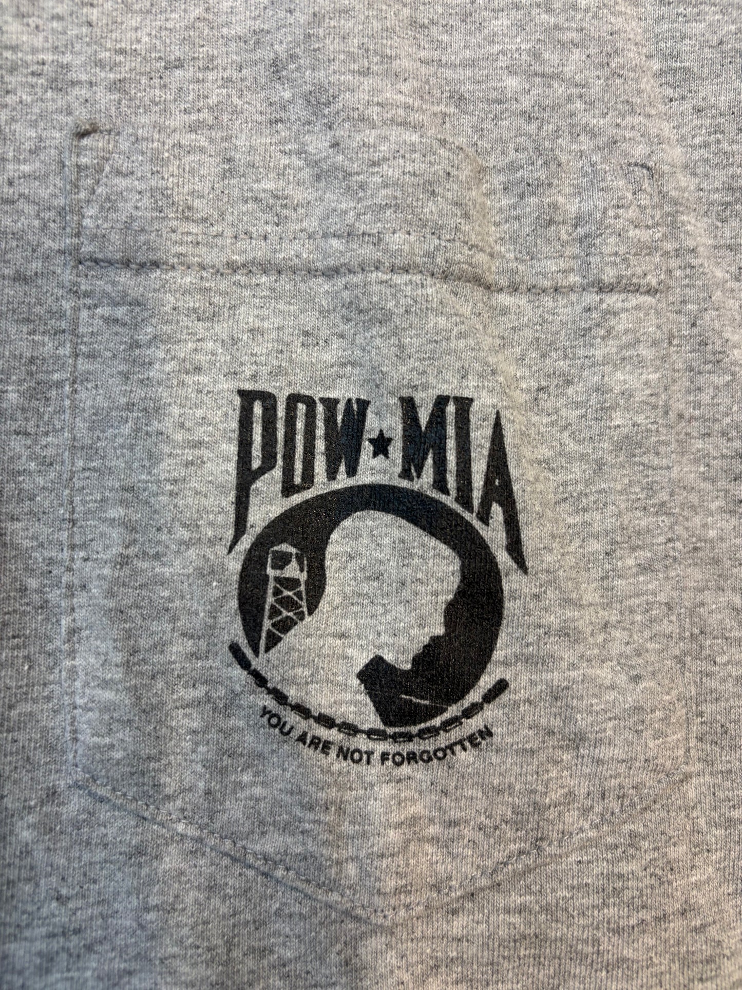 Gray POW-MIA Graphic Tee