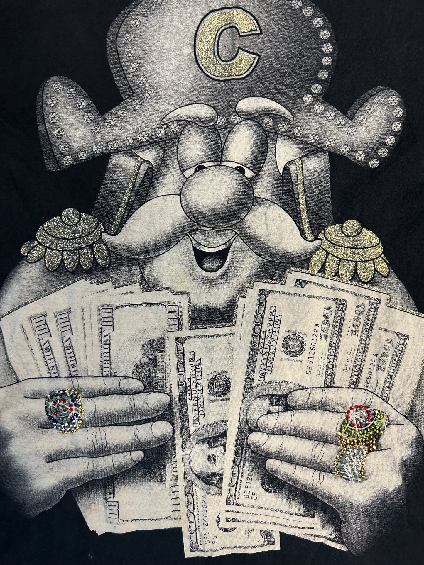 Y2K Captain Crunch $100 Bills & Bling Tee