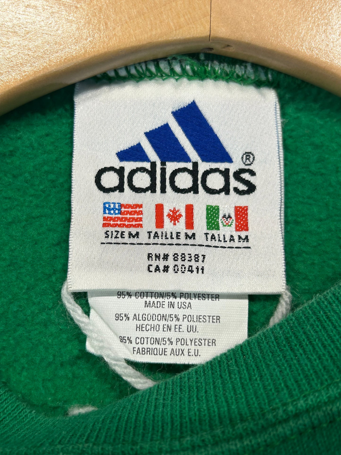 Vintage 90s Green Adidas Crewneck