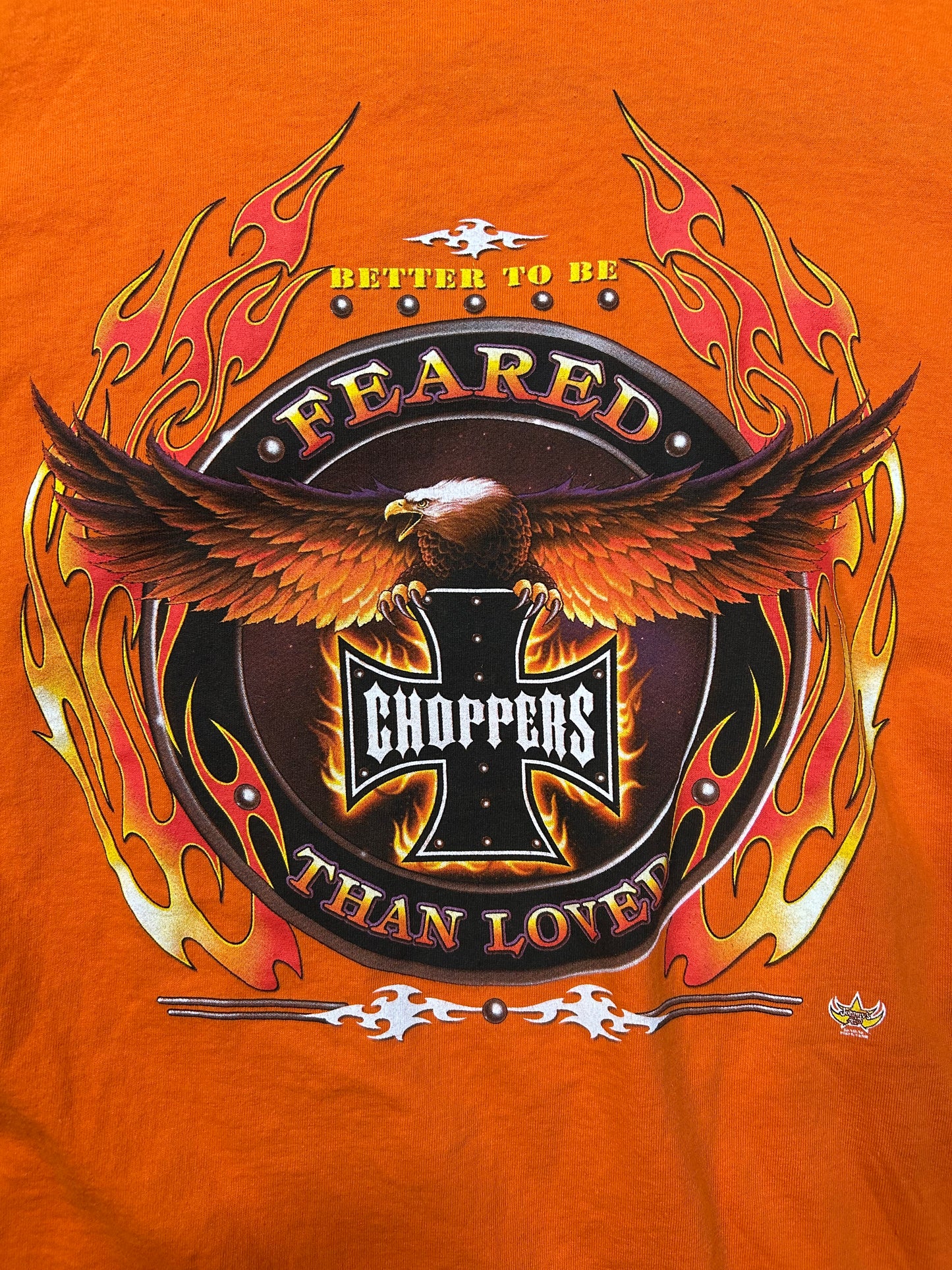 Vintage American Choppers Better To Be Feared Than Loved L/Sleeve Tee