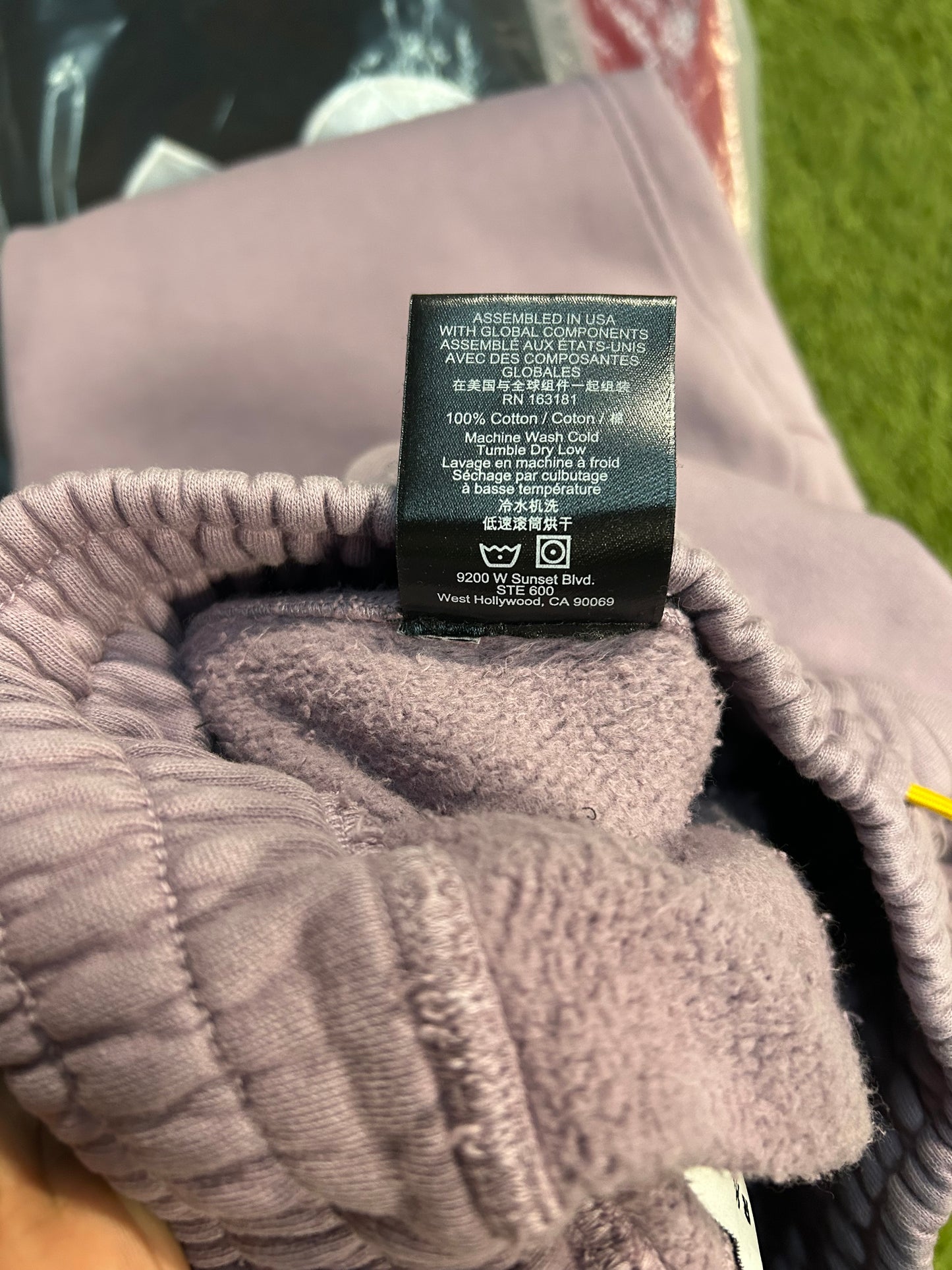 Authentic Rhude Sweat Pants Purple