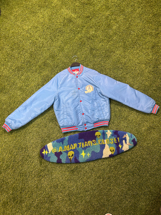 Vintage 80s NFL Houston Oilers Satin Jacket
