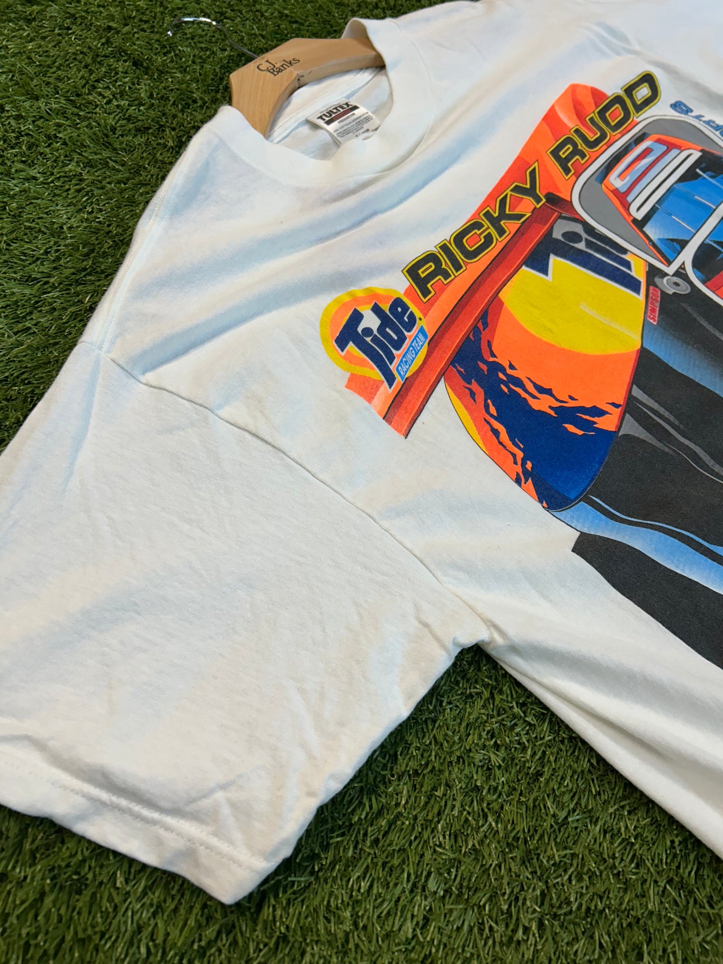 Vintage 90s Ricky Rudd Tide NASCAR Team Tee