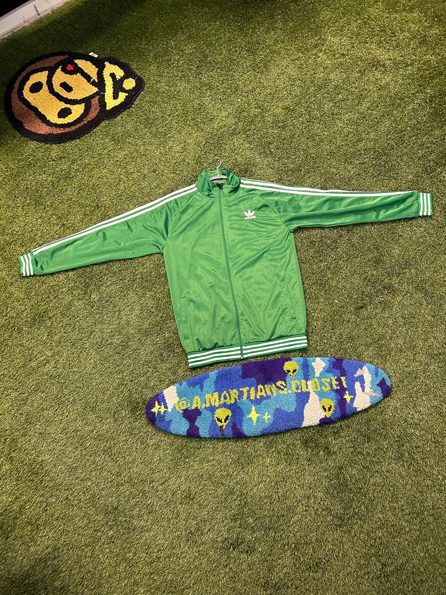 Vintage 90s Adidas Green Track Jacket