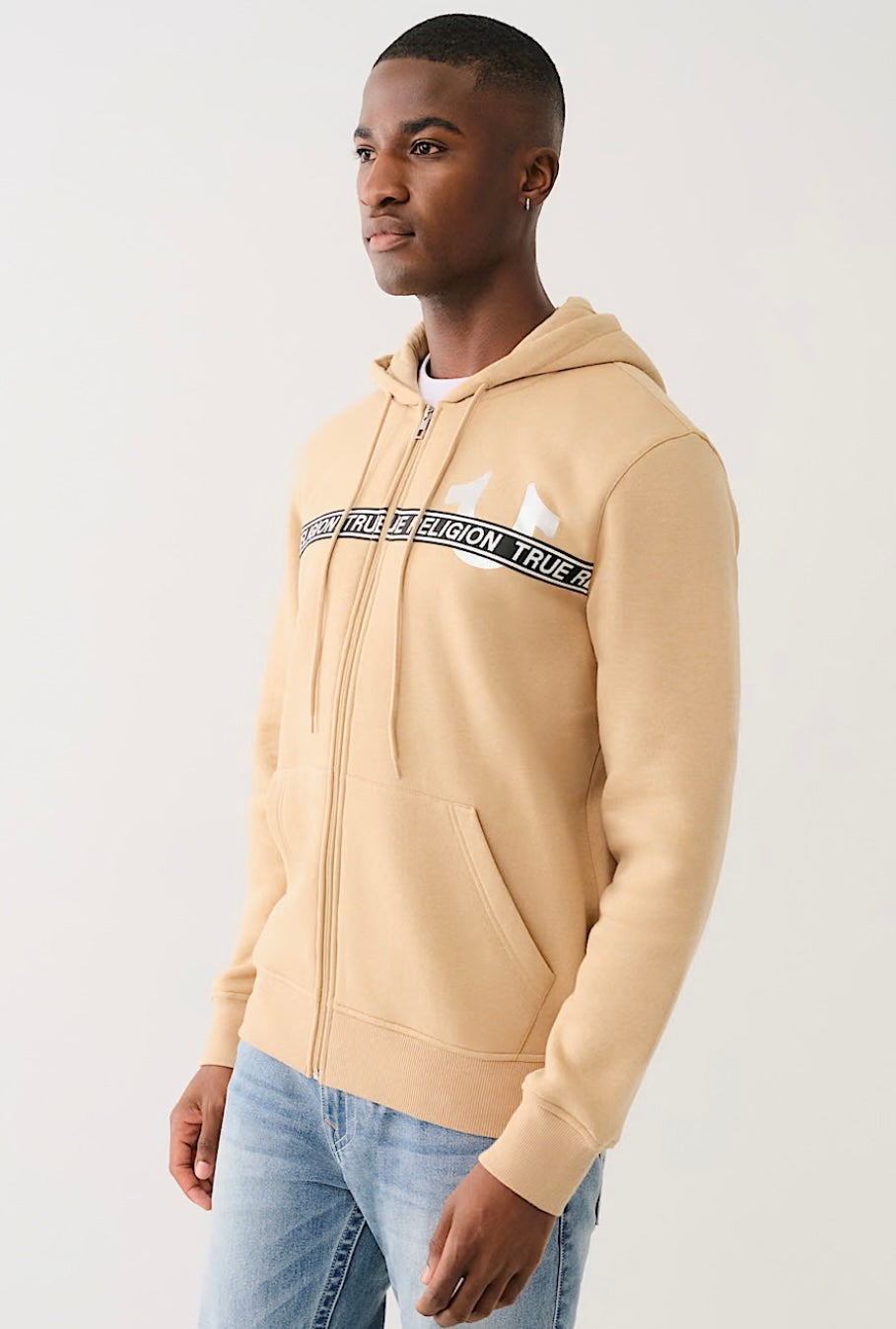 True Religion Foil Taping Zip Jacket