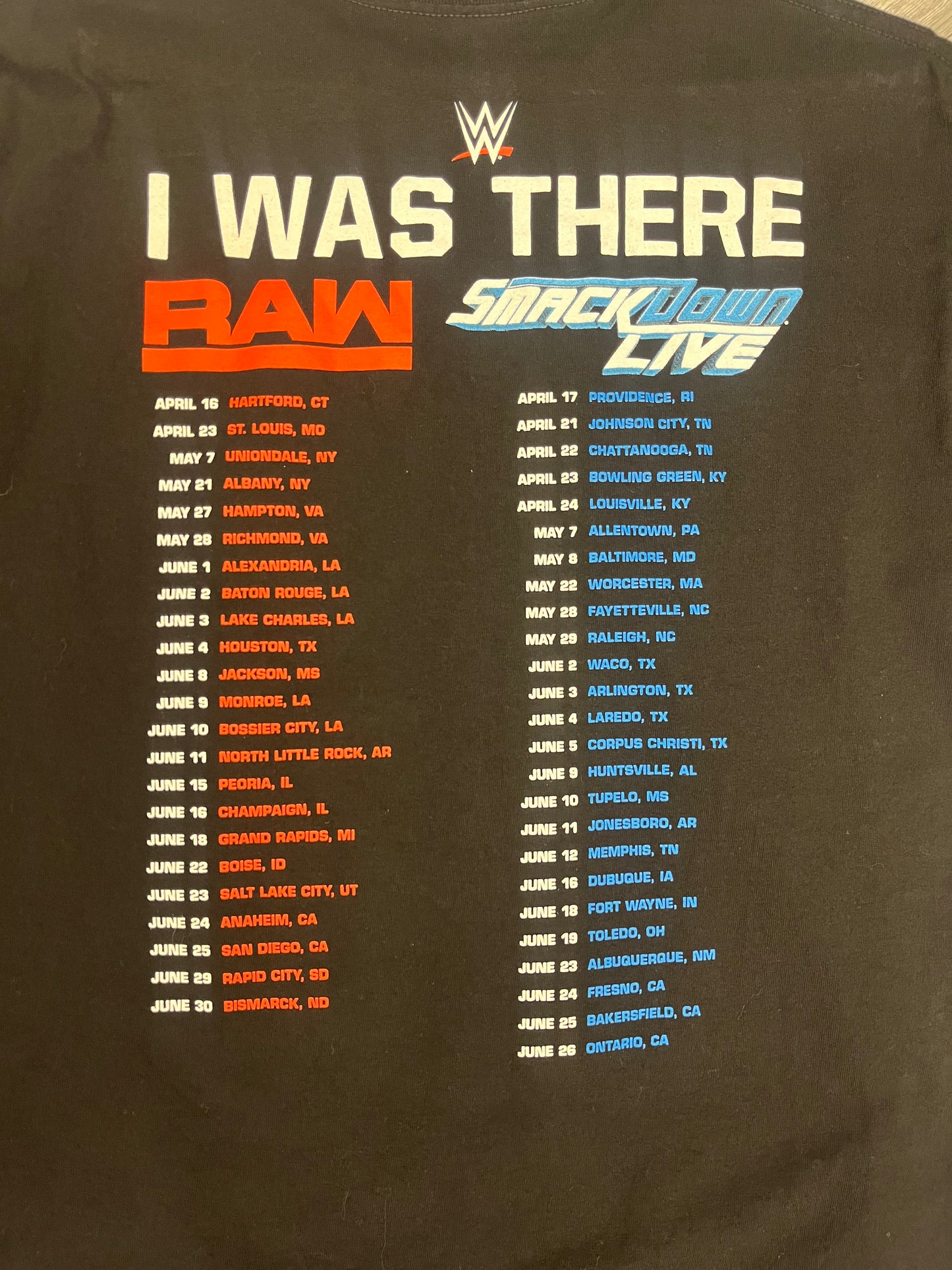 Retro Style WWE Tour Tee