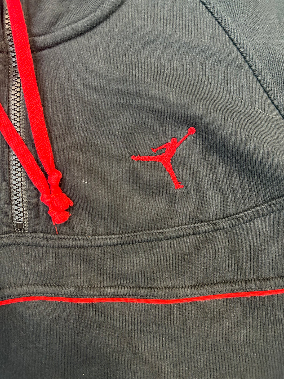 Y2K Jordan HalfZip Jacket Black W/Cement 3M Side