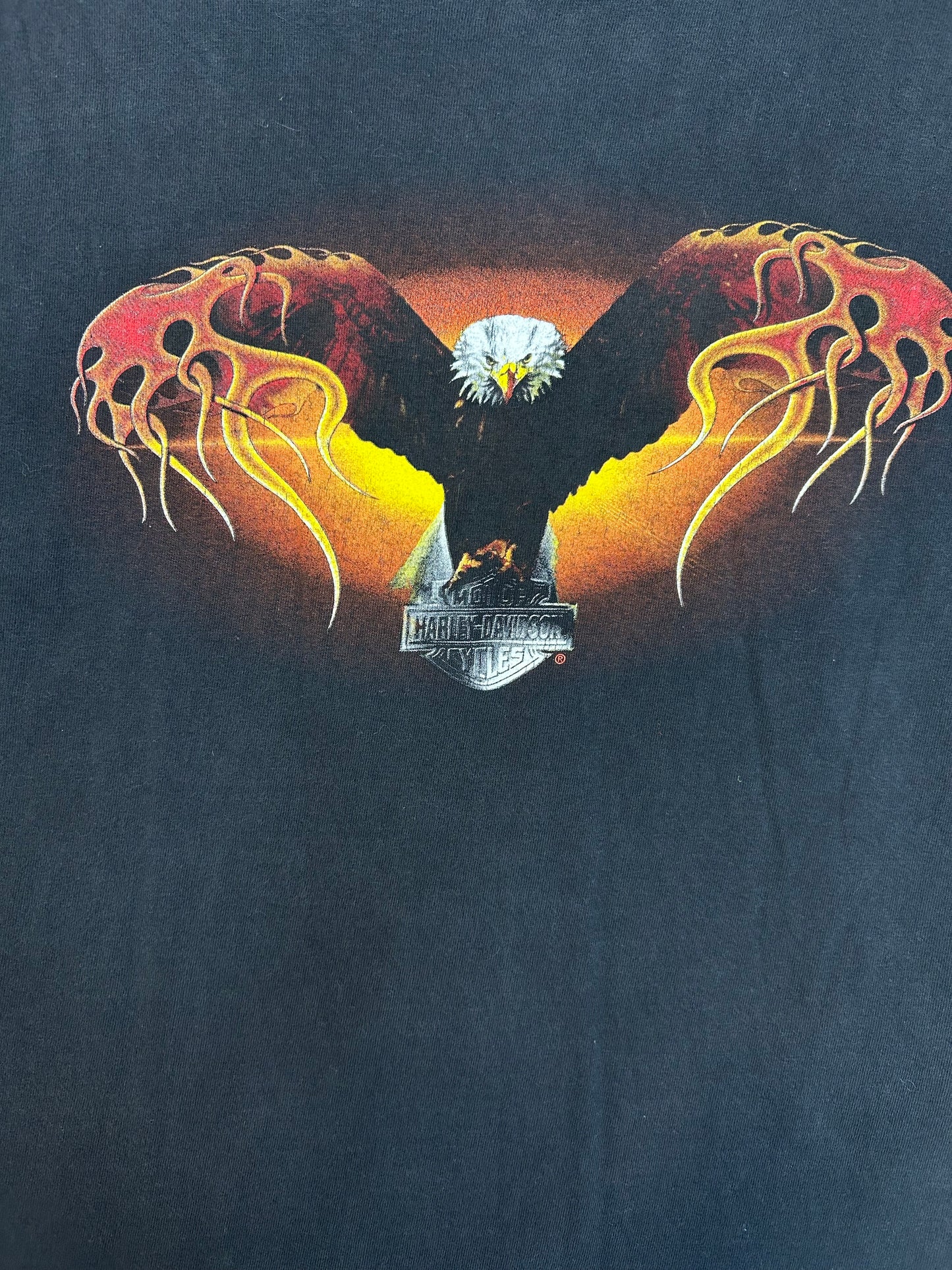 Y2K Harley Davidson Fire Bird Tee
