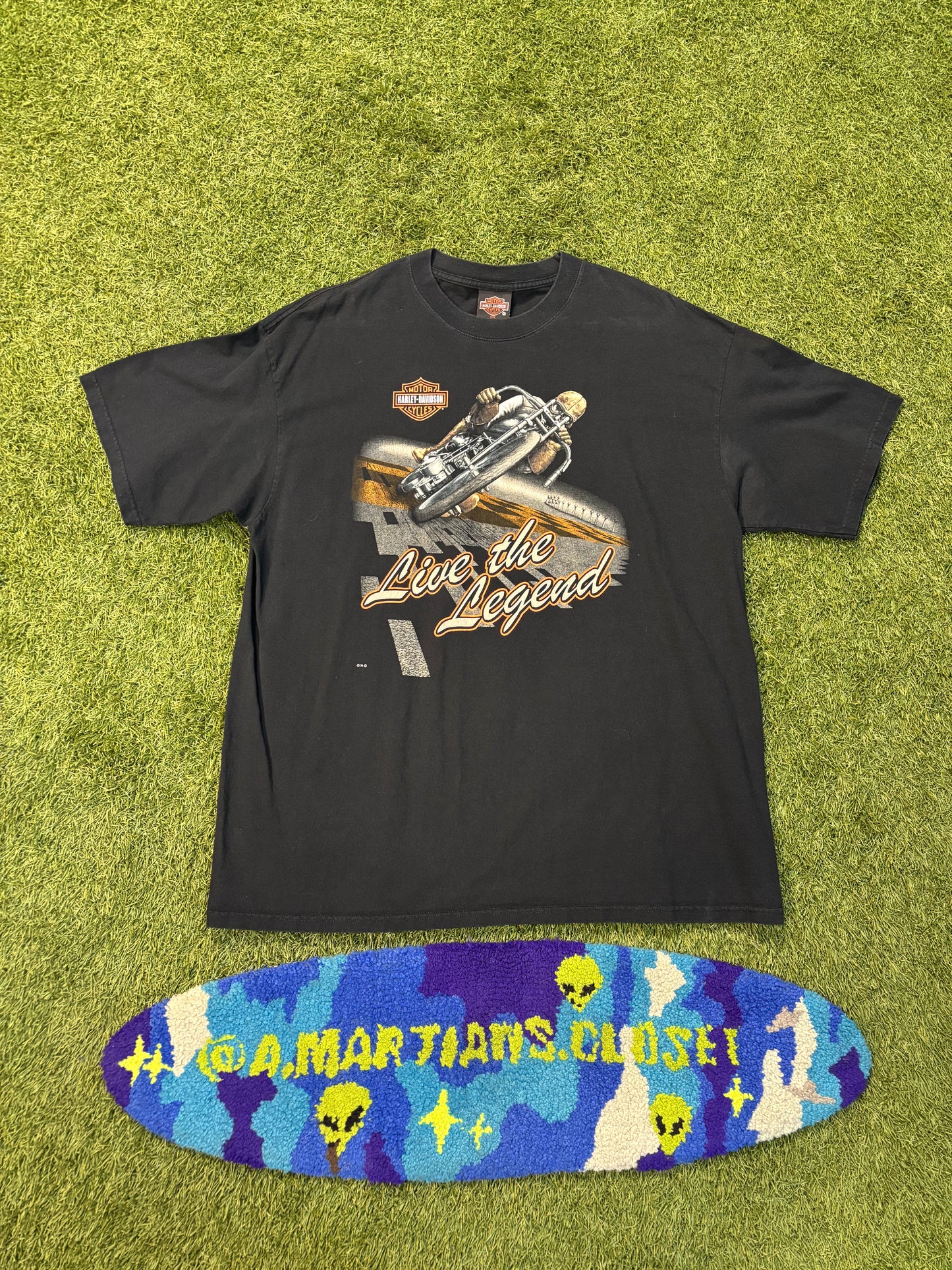 Y2K Black Harley Davidson Tee