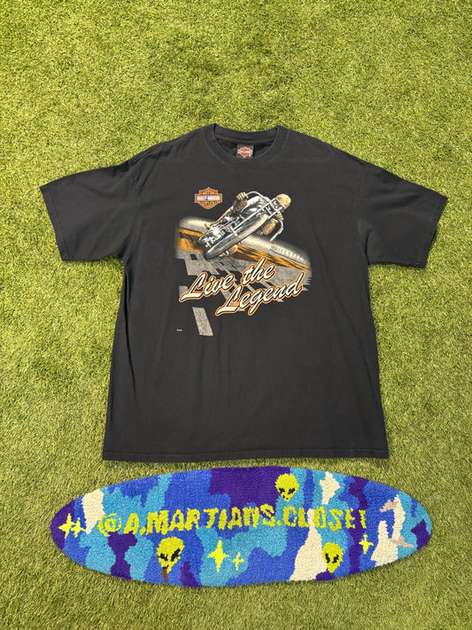 Y2K Black Harley Davidson Tee
