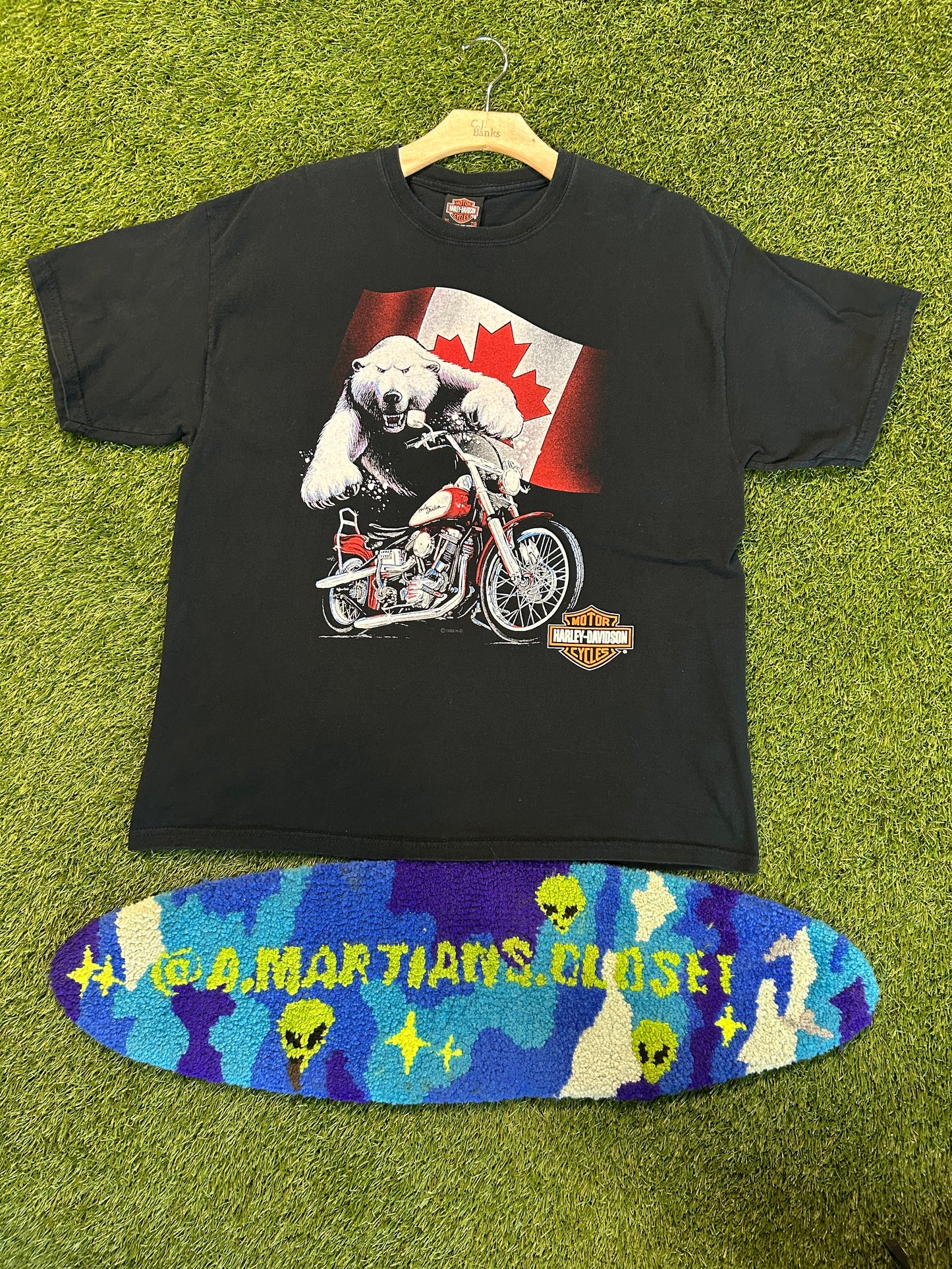 Vintage 1999 Harley Davidson Oshawa Canada Tee
