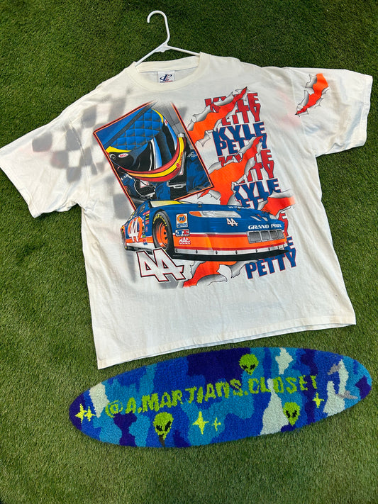 Rare Vintage 1998 Kyle Petty #44 Hot Wheels NASCAR Tee