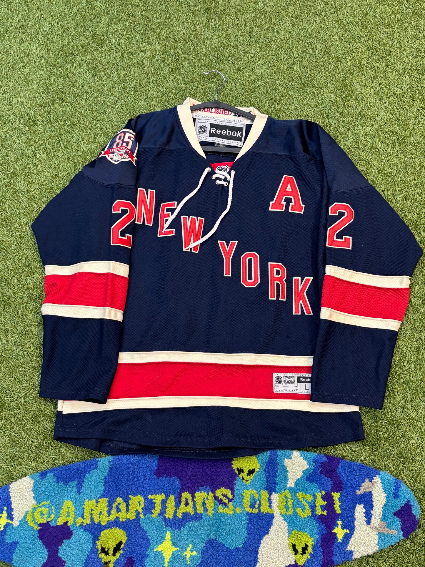 Vintage Reebok New York Rangers Hockey Jersey