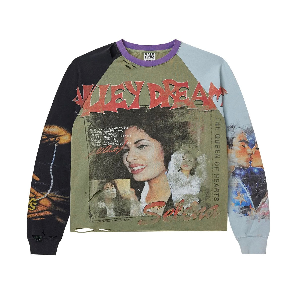 Vale Salena Longsleeve Distressed Look Tee