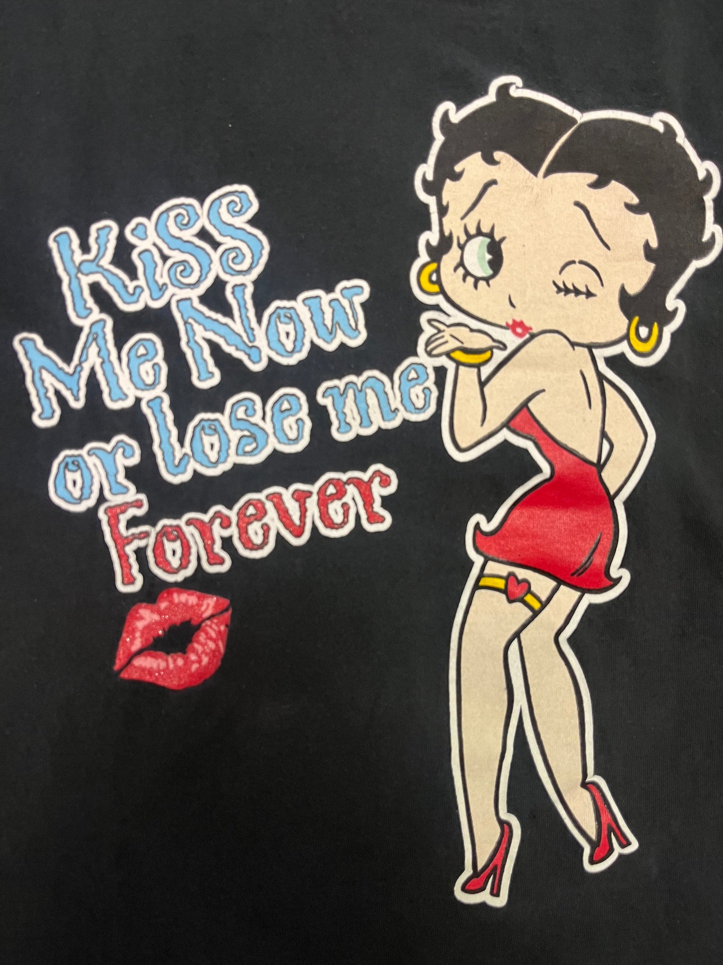 Vintage 90s Betty Boop Kiss Me Now Tee