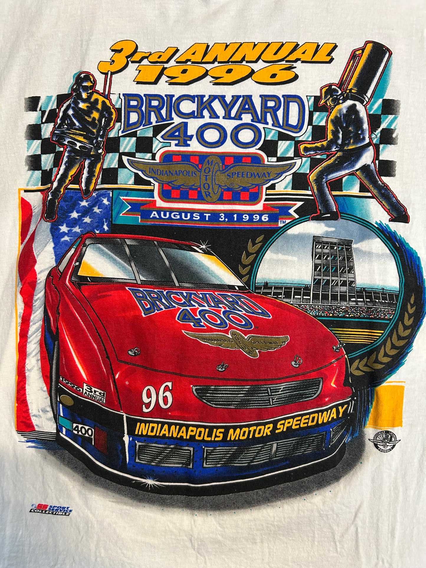 Vintage 1996 Jeff Gordon Brickyard 400 Tee