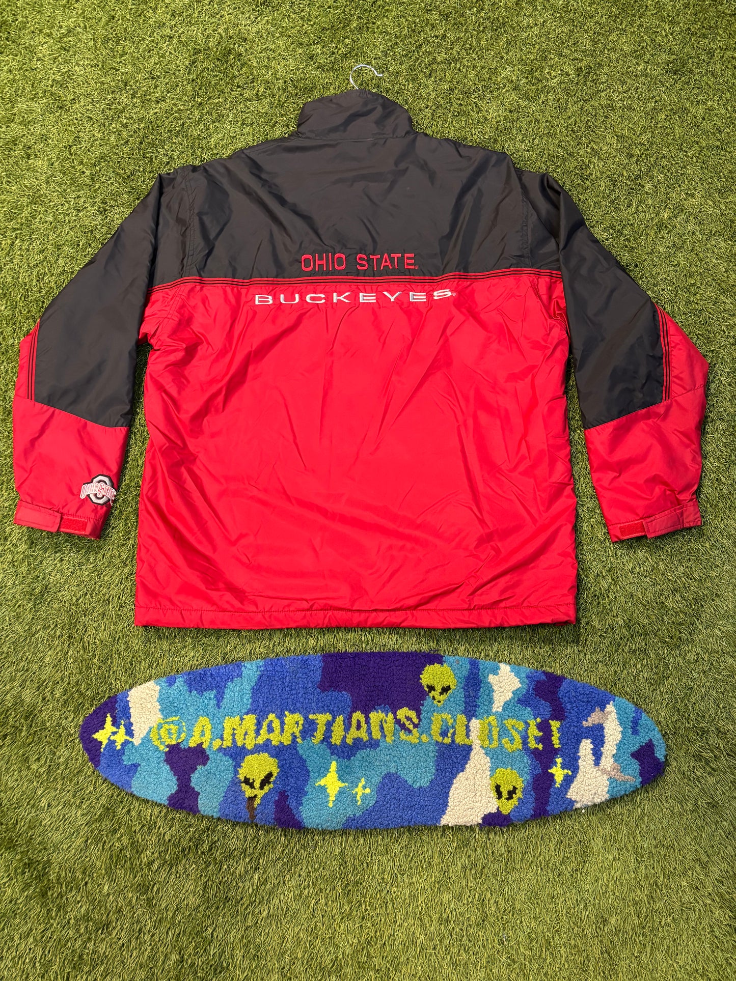 Ohio State Buckeyes Red and Black Jacket Size Large