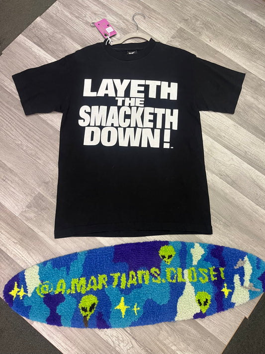 Rare Vintage 1998 WWF Layeth The Smacketh Down! Tee