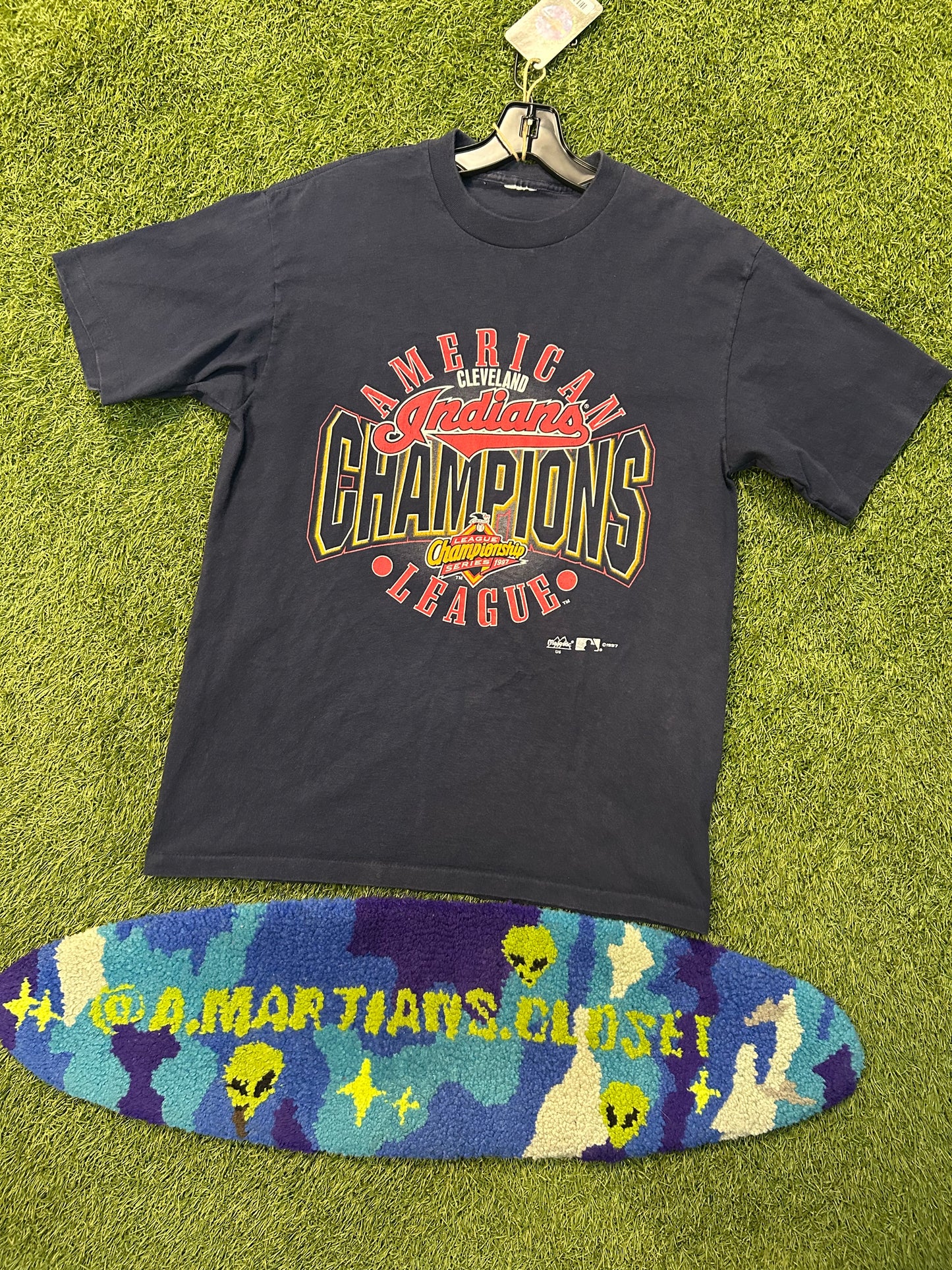 Vintage 1997 Cleveland Indians American League Tee