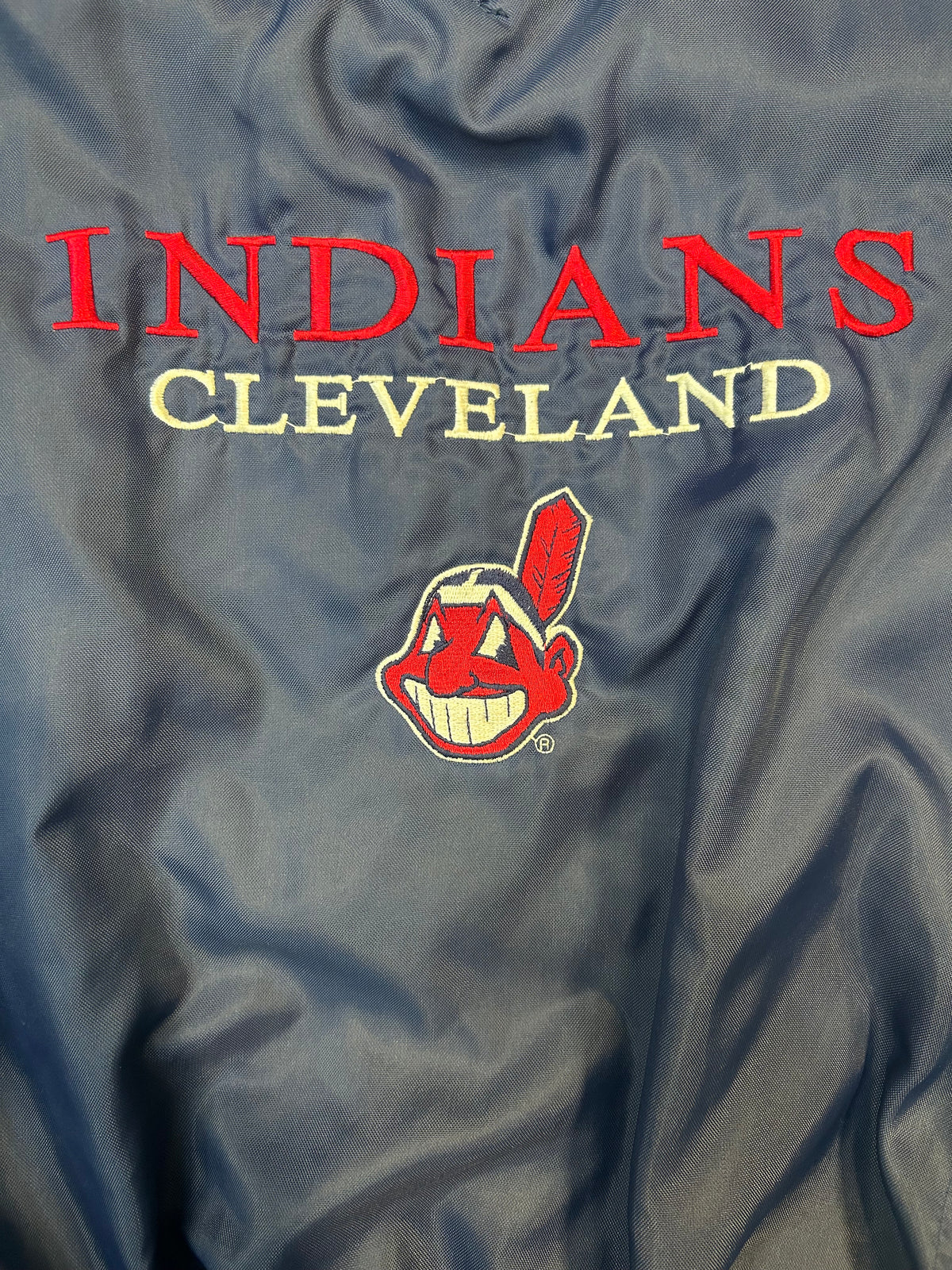 Vintage Pro Player Cleveland Indians Pullover W/Pockets