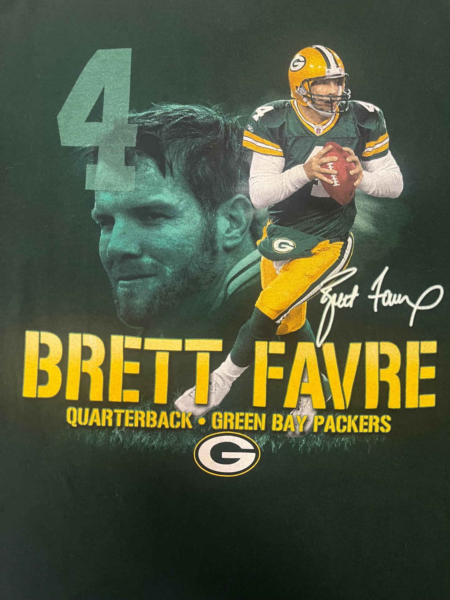 Vintage 2000s Green Bay Packers Brett Farve Tee