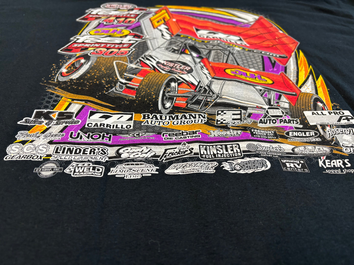 2016 Kistler Racing Products Sprint car T-Shirt Size 3XL Gildan ultra cotton tag