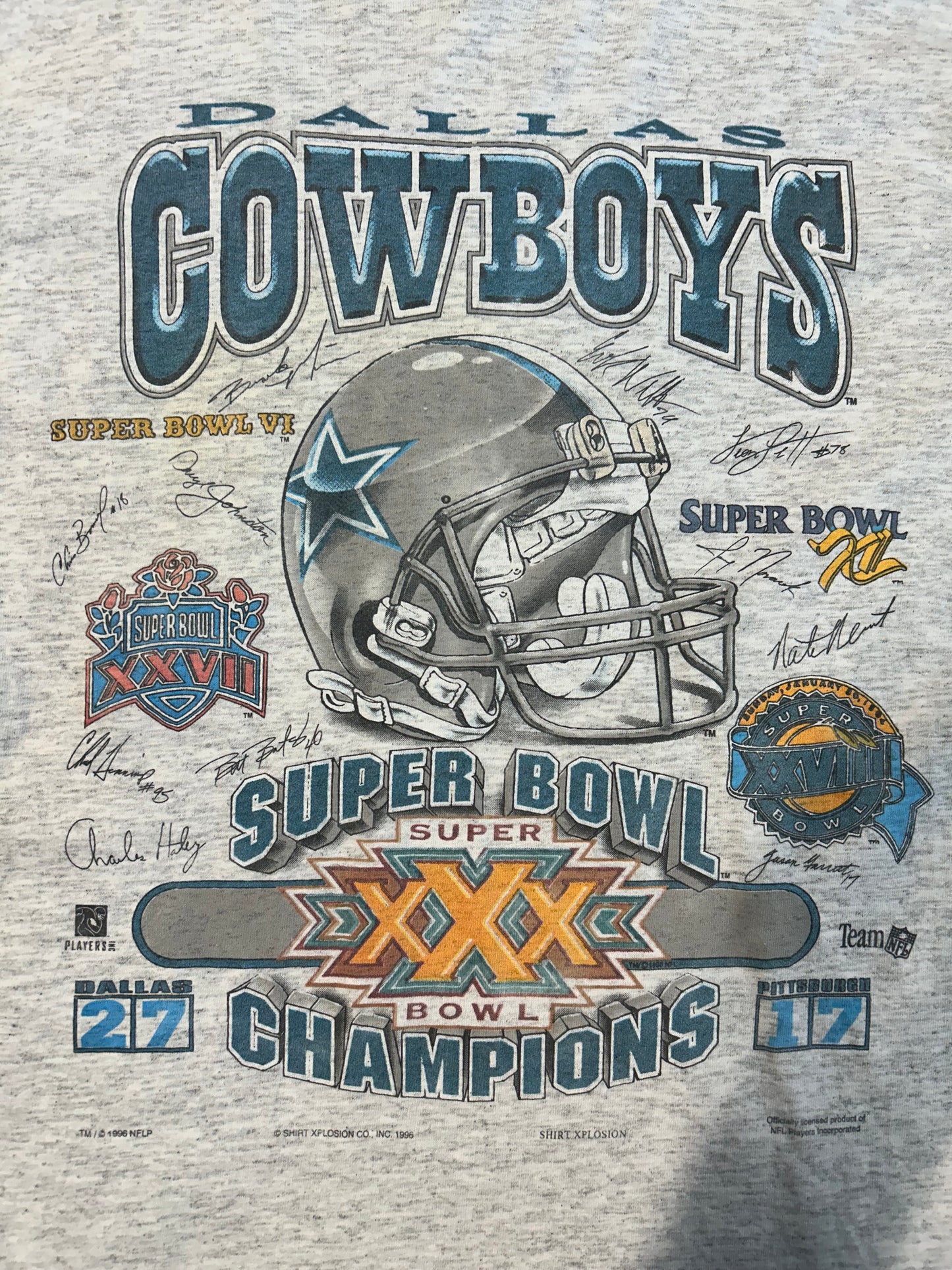 Vintage 1996 Dallas Cowboys Super Bowl Champs Tee