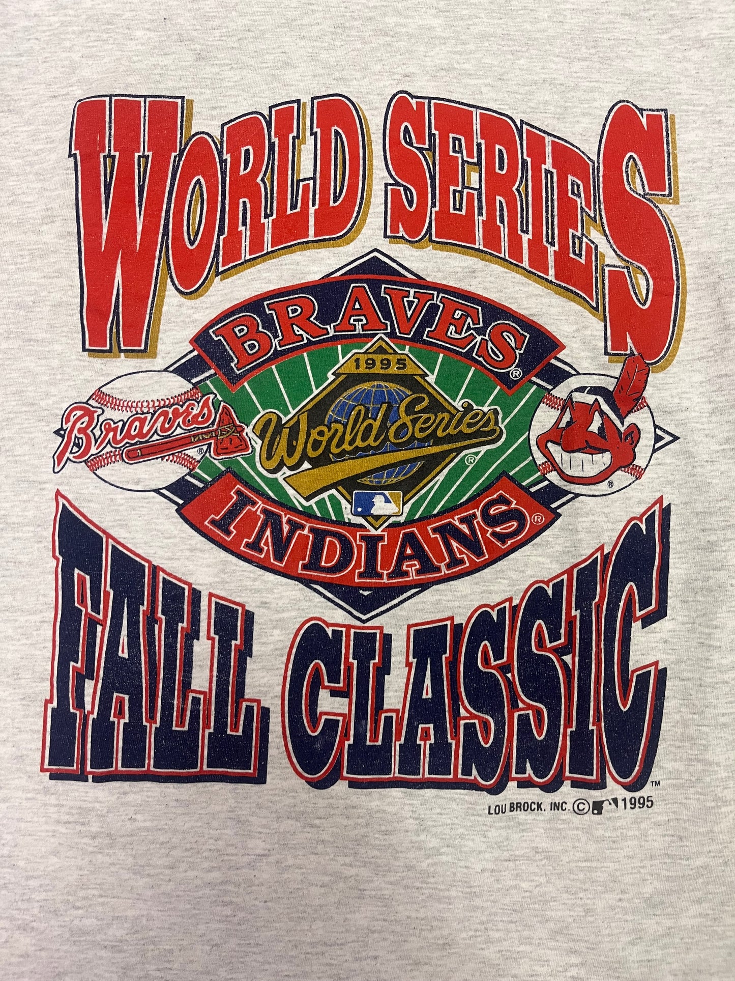 Rare Vintage 1995 Cleveland Indians World Series Fall Classic Tee