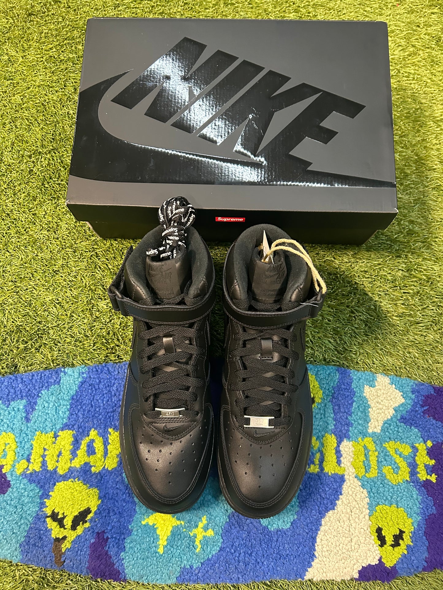 Nike X Supreme Air Force 1 Mid Black